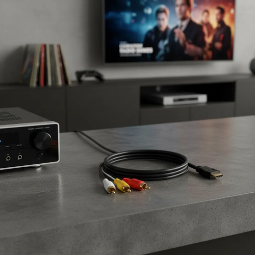 Cable Adaptador Hdmi A 3 Rca 1.5 Metros Hdtv