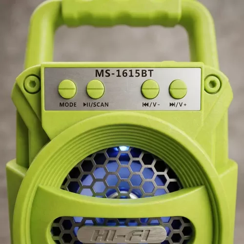 Parlante Bluetooth Portátil con Radio FM y Luces LED - foto 5