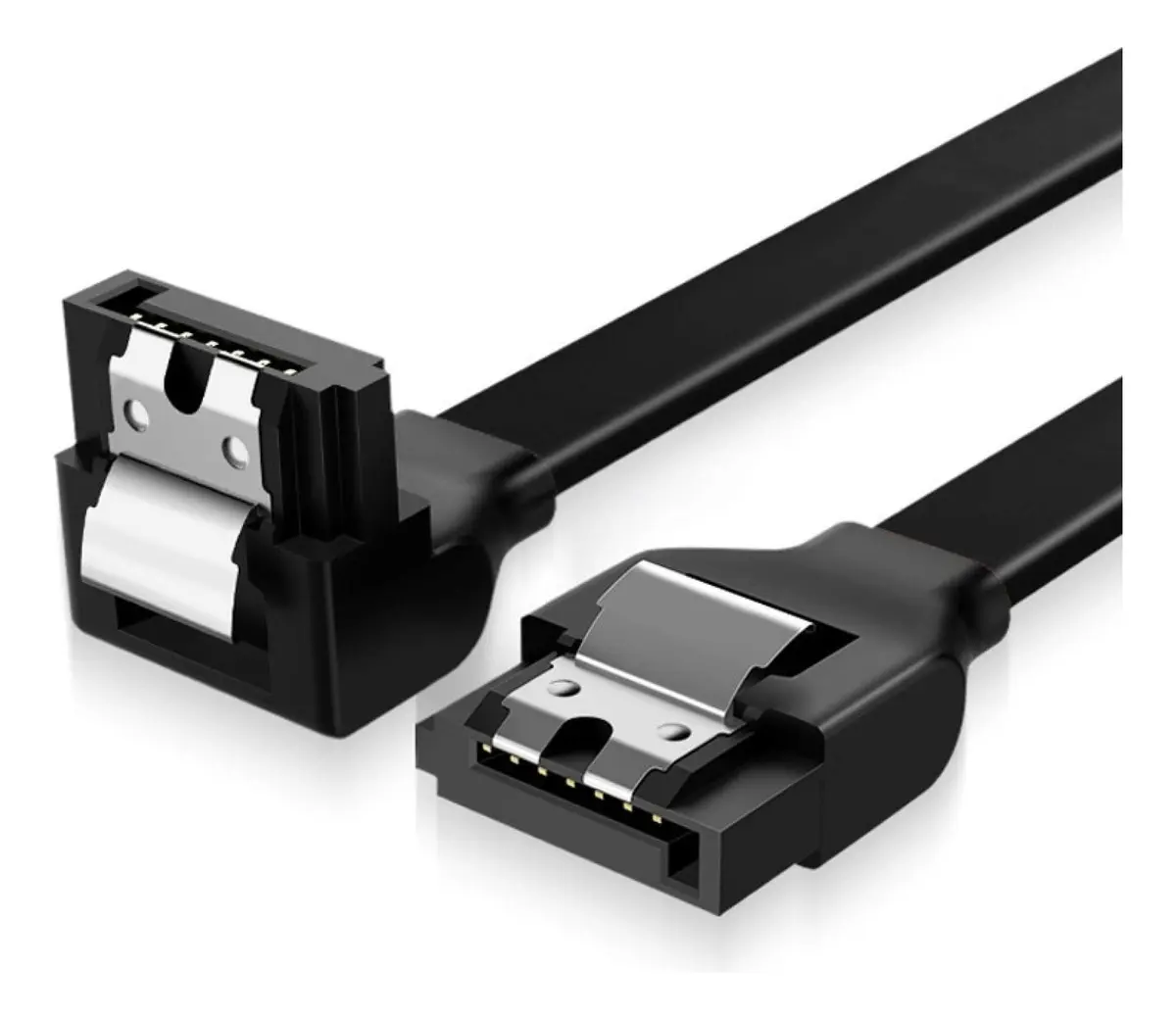 Cable Sata 3 6gb/s PC con Traba Metálica x 2 Un.