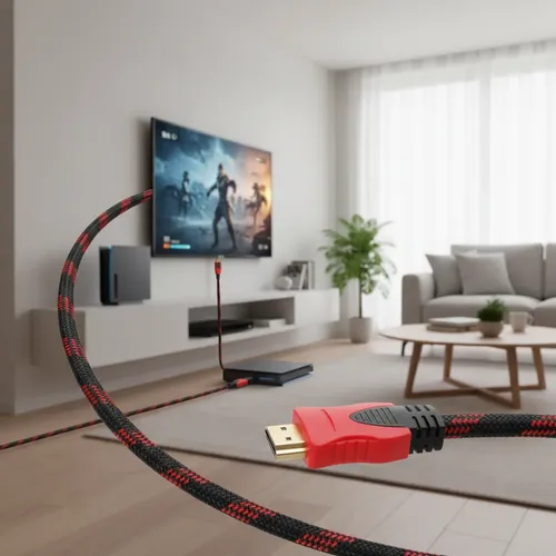 Cable Hdmi 1,5 Mts 1080p Mallado V1.4 Filtros Puntas Doradas