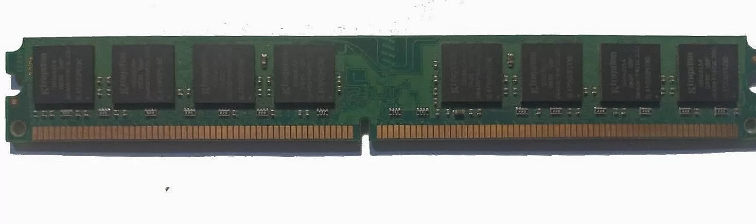Memoria RAM DDR2 Kingston KVR667D2N5/1G de 1GB, velocidad 667MHz, ideal para actualizar su PC.