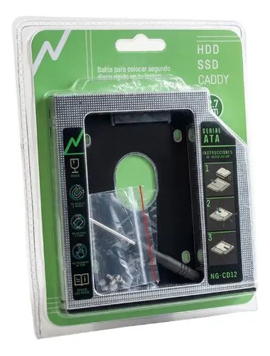 Caddy Disk Adaptador Notebook 2do Disco Sata Hdd Ssd