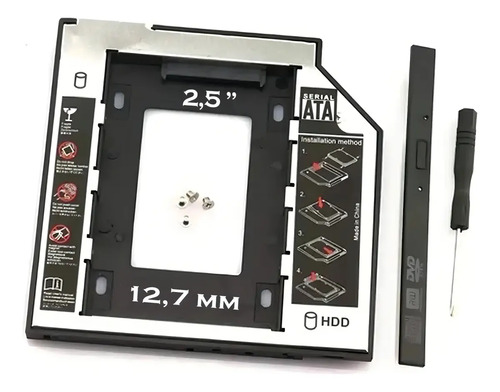 Caddy Disk Adaptador Notebook 2do Disco Sata Hdd Ssd