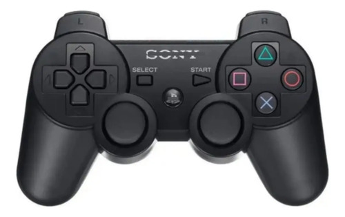 Joystick Inalámbrico Negro Para Ps3 Doble Vibración