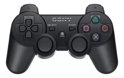 Joystick Inalámbrico Negro Para Ps3 Doble Vibración
