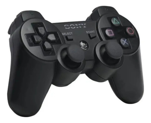 Joystick Inalámbrico Negro Para Ps3 Doble Vibración