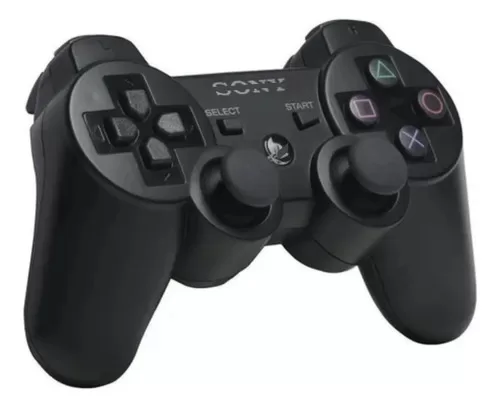 Joystick Inalámbrico Negro Para Ps3 Doble Vibración