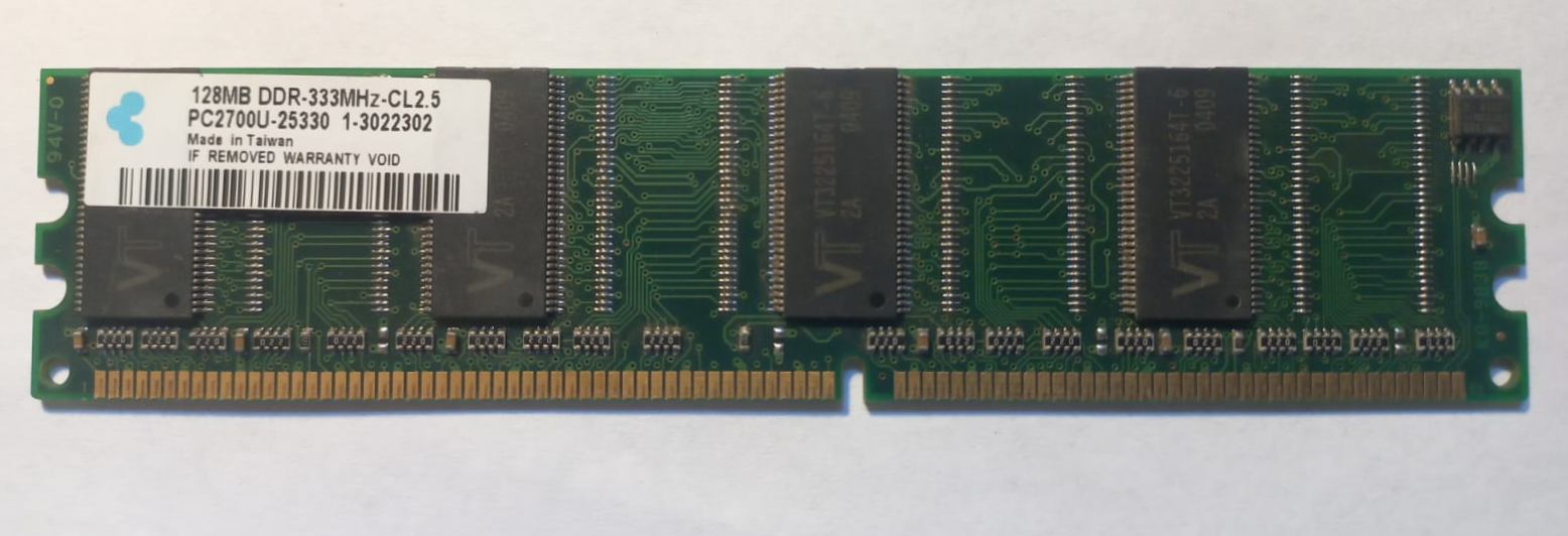 Memoria RAM DDR-333mhz 128 MB PC2700U