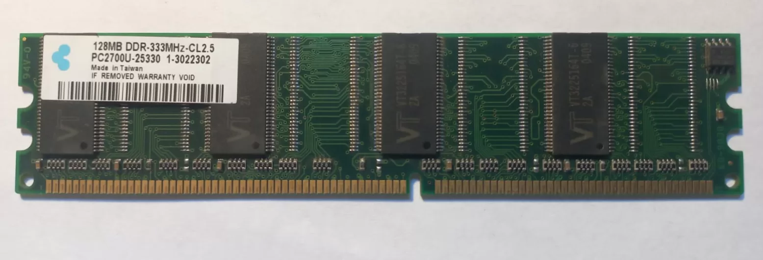 Memoria RAM DDR-333mhz 128 MB PC2700U