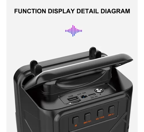 Parlante Sing-e Bluetooth Potente Recargable C/microfono