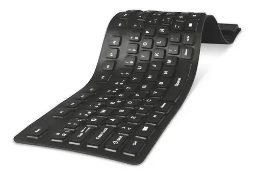 Teclado Noga Flexible Silicona Usb Nkb 76 Negro