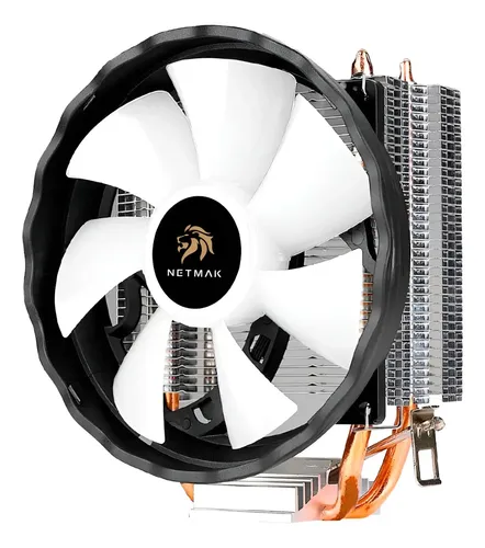 Cooler Cpu Netmak De Aire Para Intel Y Amd Negro