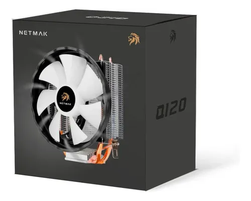 Cooler Cpu Netmak De Aire Para Intel Y Amd Negro