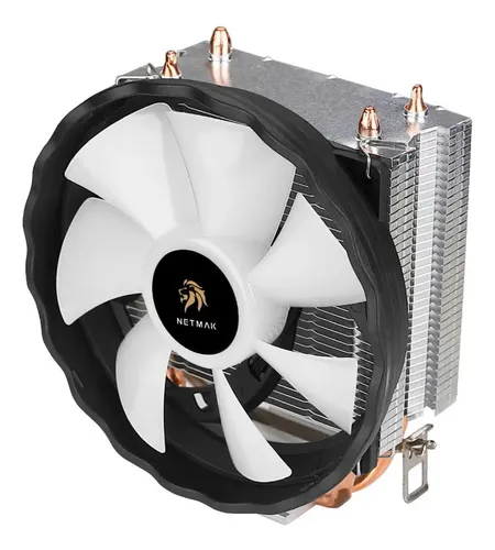 Cooler Cpu Netmak De Aire Para Intel Y Amd Negro
